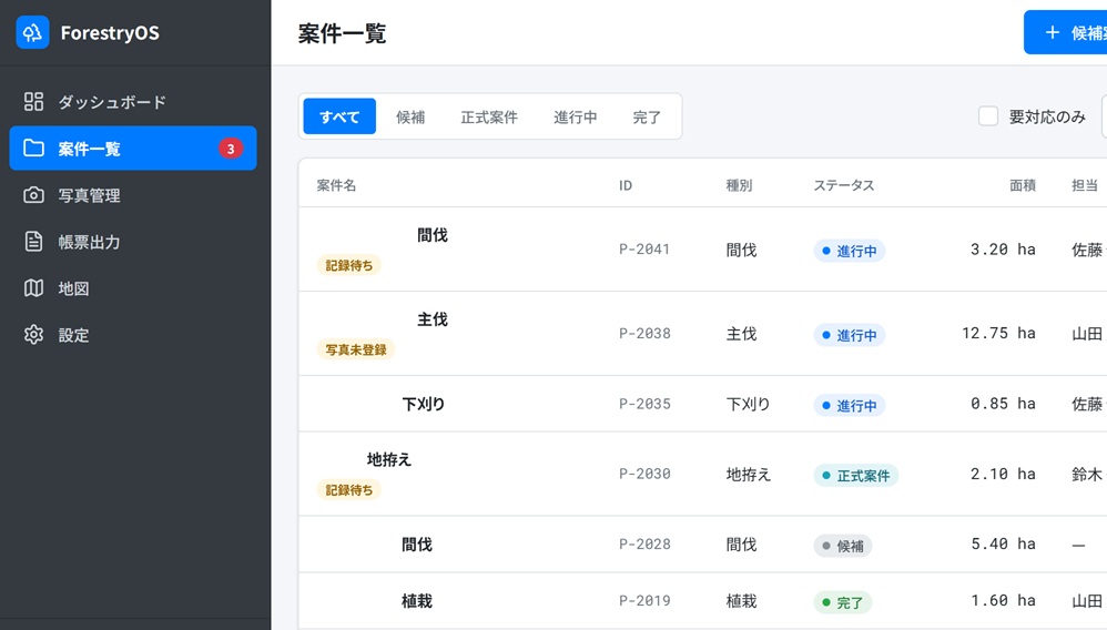 林業SaaS